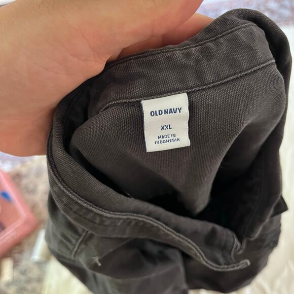 Old Navy Gray Long Sleeve Utility Jumpsuit Full Length Plus Size XXL - Picture 5 of 8